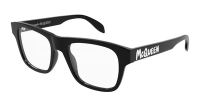 Alexander McQueen AM0389O-Eyeglasses-Black-Demo Lenses-