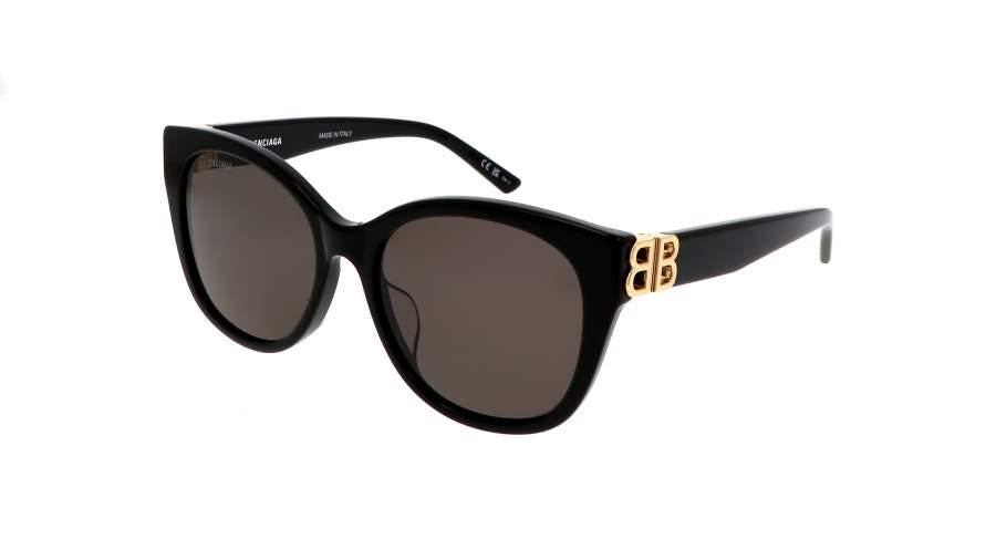 Balenciaga BB0103SA-Sunglasses-Black with Gold-Grey-