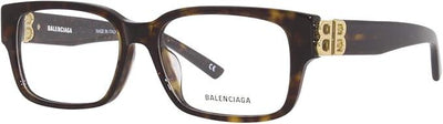 Balenciaga BB0105O-Eyeglasses-Havana/Gold-Demo Lenses-