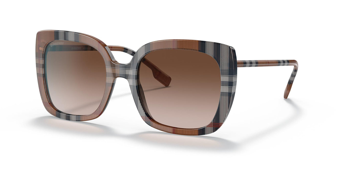 Burberry BE4323-Sunglasses-Brown Check-Brown Gradient-