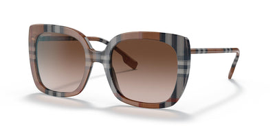 Burberry BE4323-Sunglasses-Brown Check-Brown Gradient-