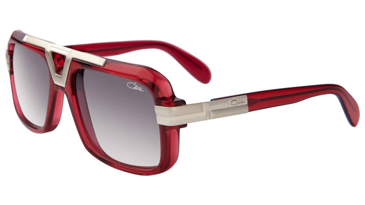 CAZAL 664-Sunglasses-Red-Silver-Grey Gradient-