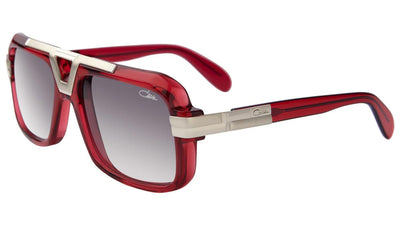 CAZAL 664-Sunglasses-Red-Silver-Grey Gradient-