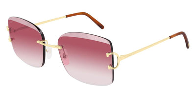 Cartier CT0007RS-Sunglasses-Gold-Red-