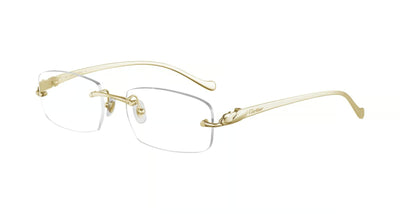 Cartier CT0061O-Eyeglasses-Gold-Demo Lenses-