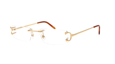 Cartier CT0092O-Eyeglasses-Gold-Demo Lenses-
