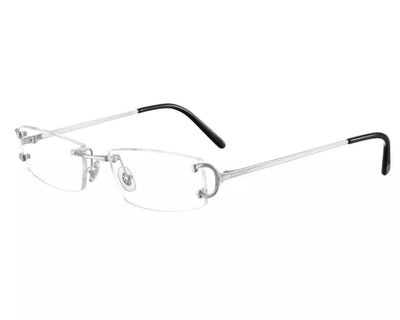 Cartier CT0092O-Eyeglasses-Silver-Demo Lenses-