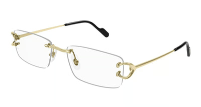 Cartier CT0344O-Eyeglasses-Gold-Demo Lenses-