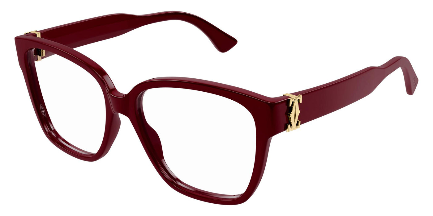 Cartier CT0451O-Eyeglasses-Red-Demo Lenses-
