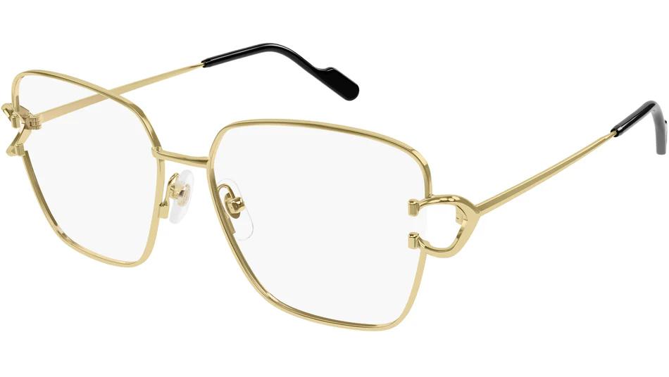 Cartier CT0486O-Eyeglasses-Gold-Demo Lenses-