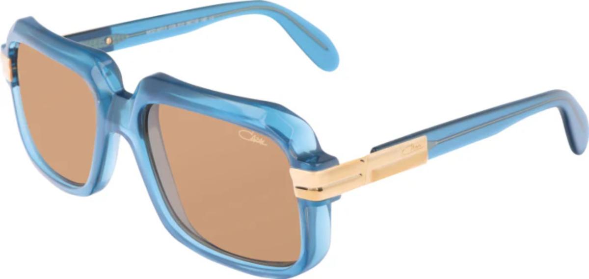 Cazal 607/3-Sunglasses-Sapphire Blue-Grey Gradient Gold Mirror-