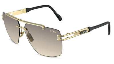 Cazal 9107-Sunglasses-Black-Gold-Brown Gradient-