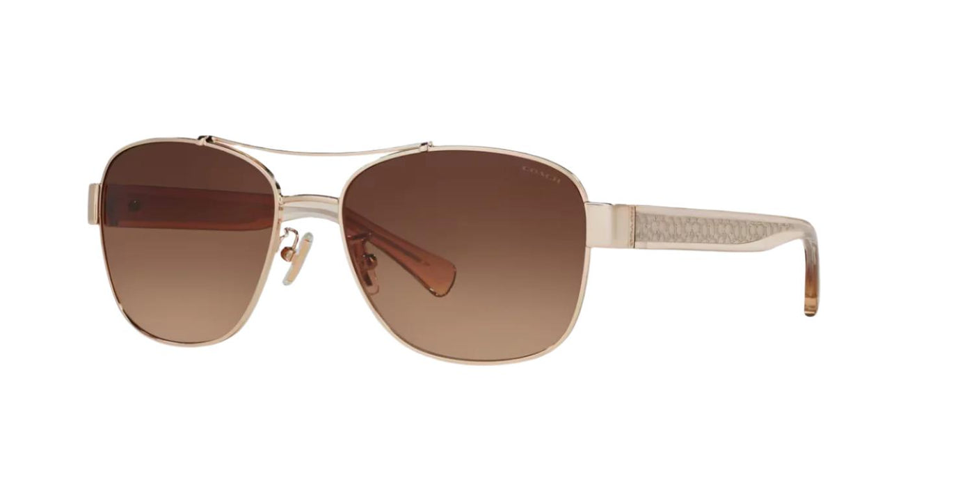 Coach HC7064-Sunglasses-Light Gold-Brown Gradient-