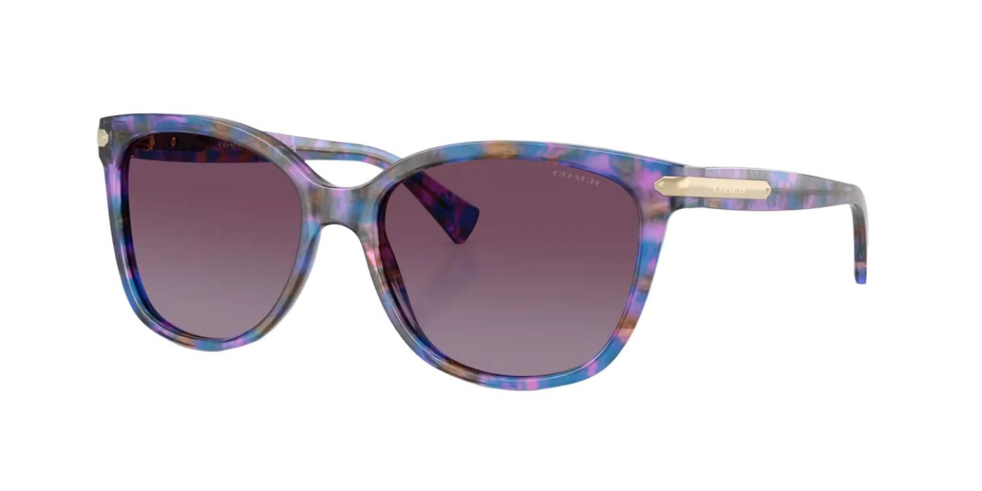 Coach HC8132-Sunglasses-Purple Tortoise-Purple Gradient-