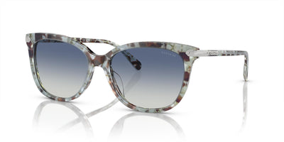 Coach HC8378U-Sunglasses-Seaglass Tortoise-Blue Gradient-