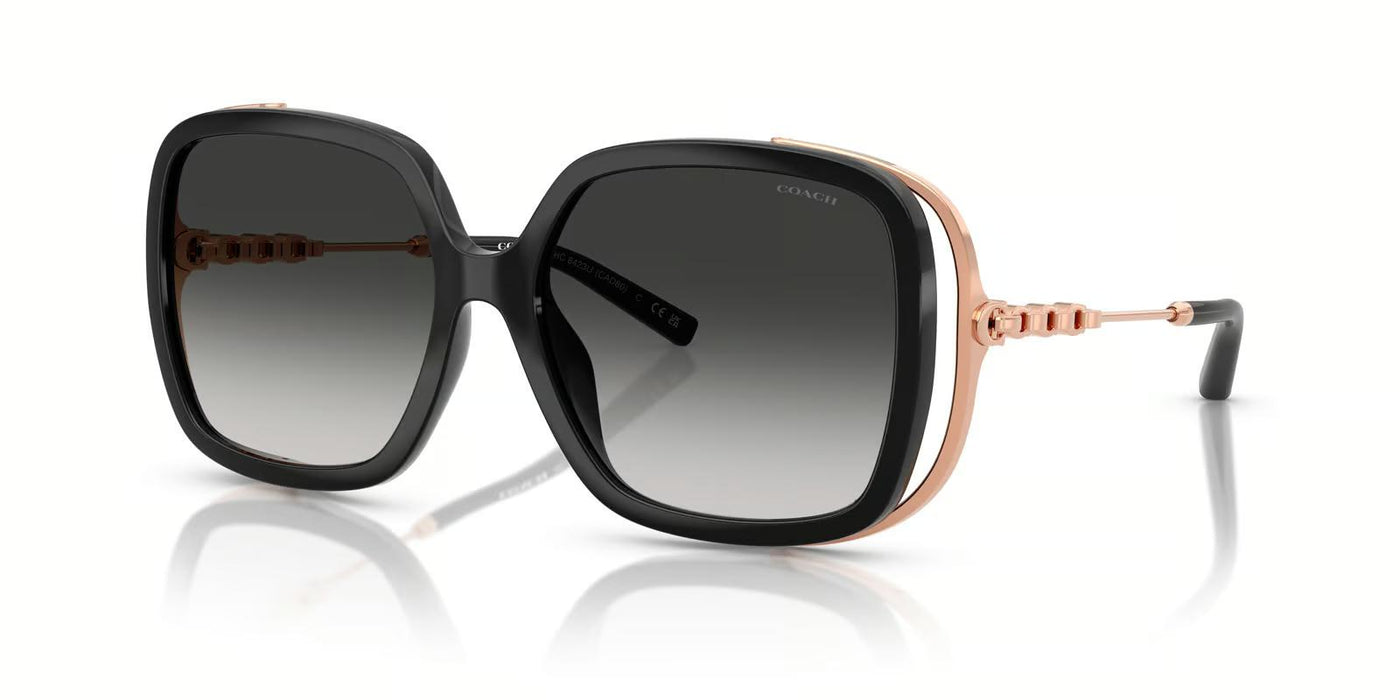 Coach OHC8423U-Sunglasses-Black-Grey Gradient-
