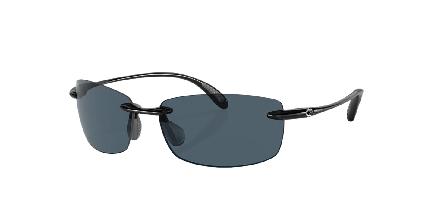 Costa Ballast-Sunglasses-Shiny Black-Gray Polarized-Polycarbonate