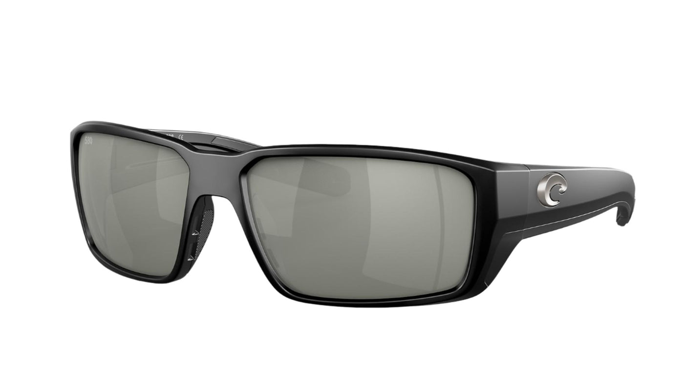 Costa Fantail PRO-Sunglasses-Matte Black-Silver Mirror Polarized-Glass