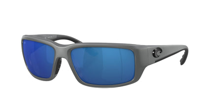 Costa Fantail-Sunglasses-Matte Gray-Blue Mirror Polarized-Polycarbonate