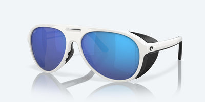 Costa Grand Catalina-Sunglasses-Hull White-Blue Mirror Polarized-Glass