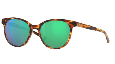 Costa Isla 2008-Sunglasses-Tortoise-Green Mirror Polarized-Glass