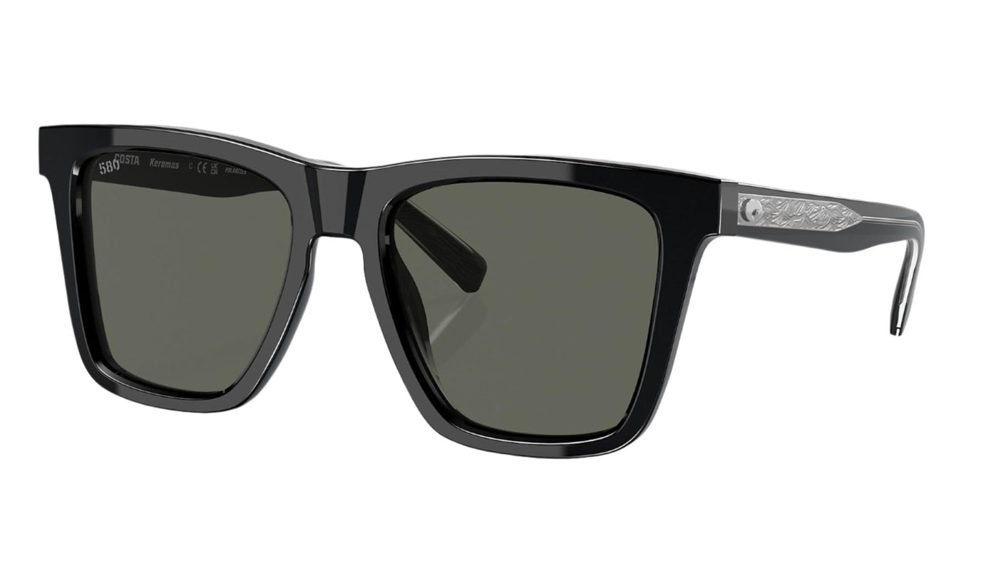 Costa Keramas-Sunglasses-Black-Gray Polarized-Glass