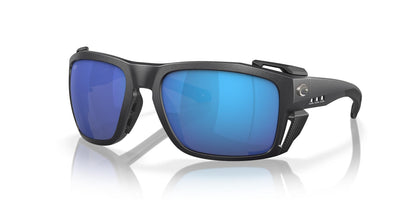 Costa King Tide 8-Sunglasses-Black Pearl-Blue Mirror Polarized-Glass