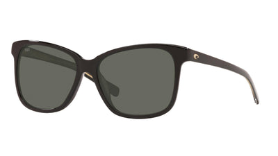 Costa May-Sunglasses-Shiny Black-Gray Polarized-Glass