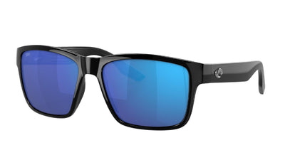 Costa Paunch-Sunglasses-Black-Blue Mirror Polarized-Glass