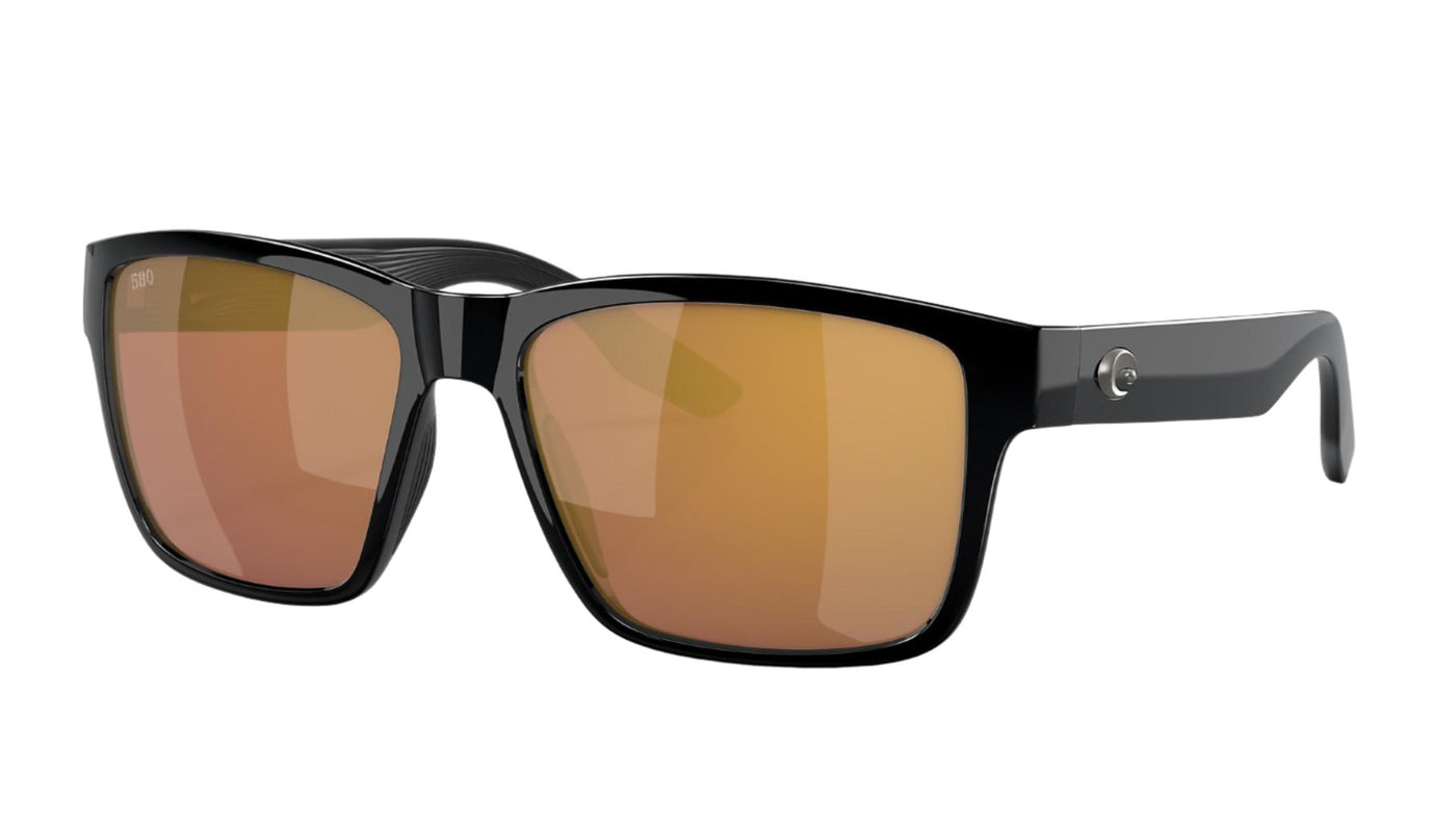 Costa Paunch-Sunglasses-Black-Gold Mirror-Glass