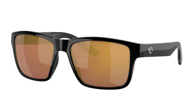 Costa Paunch XL-Sunglasses-Shiny Black-Gold Mirror-Glass