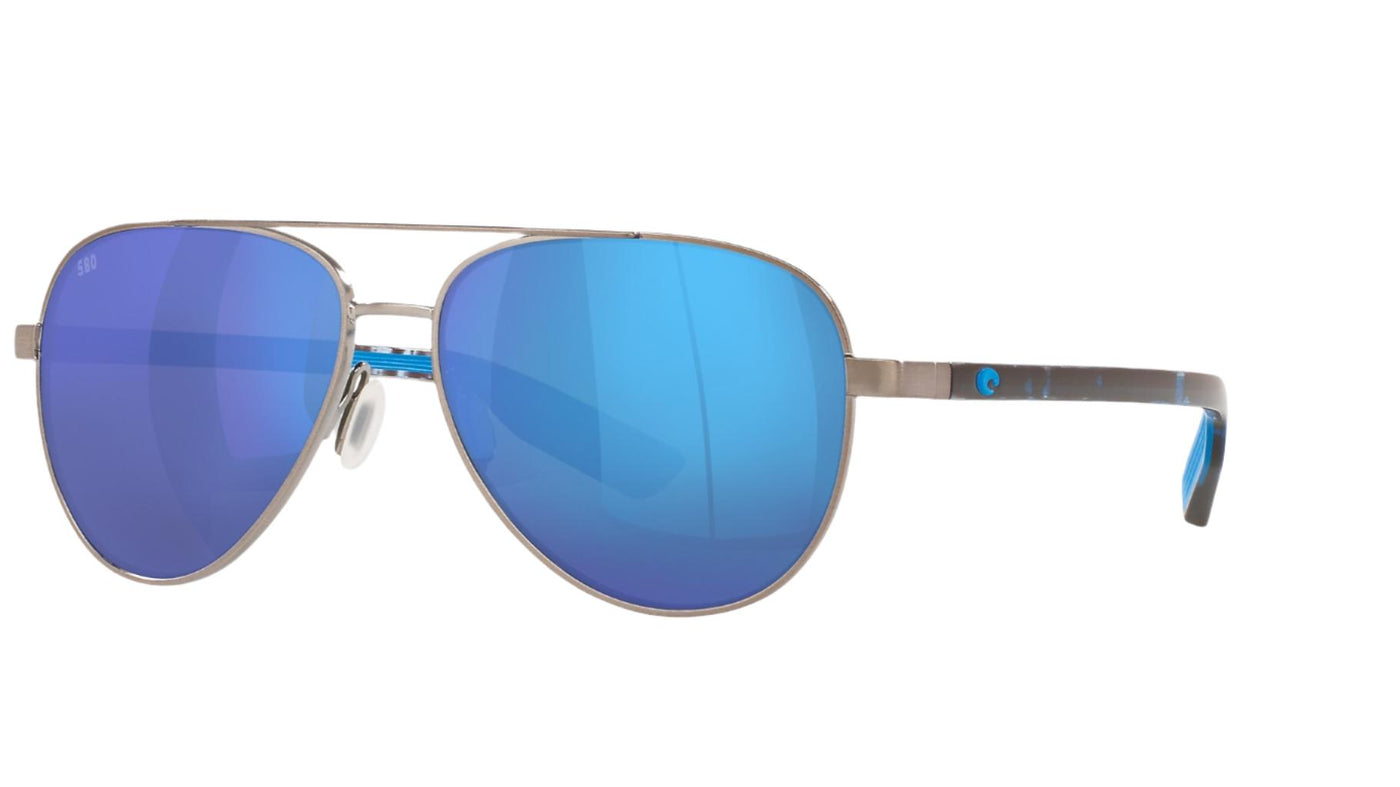 Costa Peli-Sunglasses-Brushed Gunmetal-Blue Mirror Polarized-Glass