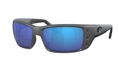 Costa Permit-Sunglasses-Matte Gray-Blue Mirror Polarized-Polycarbonate