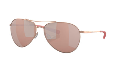 Costa Piper-Sunglasses-Satin Rose Gold-Copper Silver Mirror Polarized-Polycarbonate