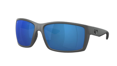 Costa Reefton-Sunglasses-Matte Gray-Blue Mirror Polarized-Polycarbonate