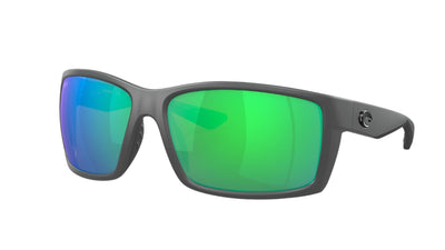 Costa Reefton-Sunglasses-Matte Gray-Green Mirror Polarized-Polycarbonate