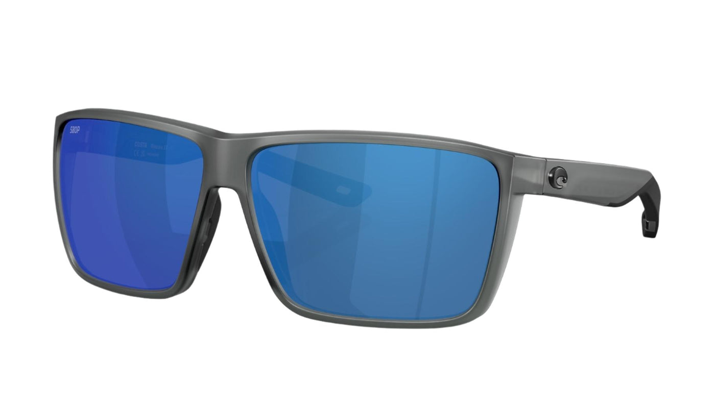 Costa Rincon II-Sunglasses-Matte Smoke-Blue Mirror Polarized-580 Polycarbonate