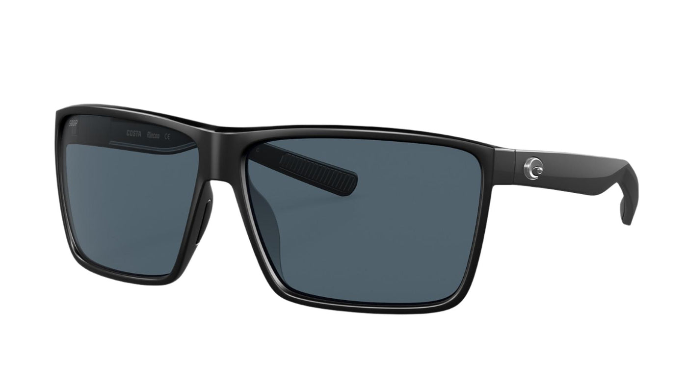 Costa Rincon-Sunglasses-Shiny Black-Gray Polarized-Glass