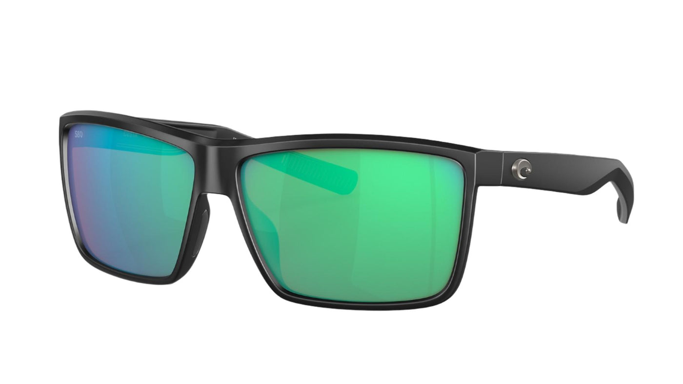 Costa Rinconcito-Sunglasses-Matte Black-Green Mirror Polarized-Glass