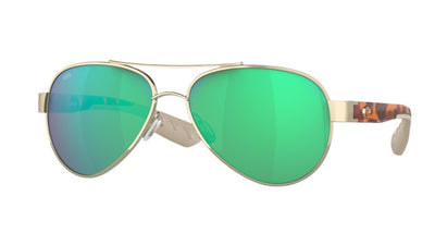 Costa South Point-Sunglasses-Gold-Green Mirror Polarized-Glass