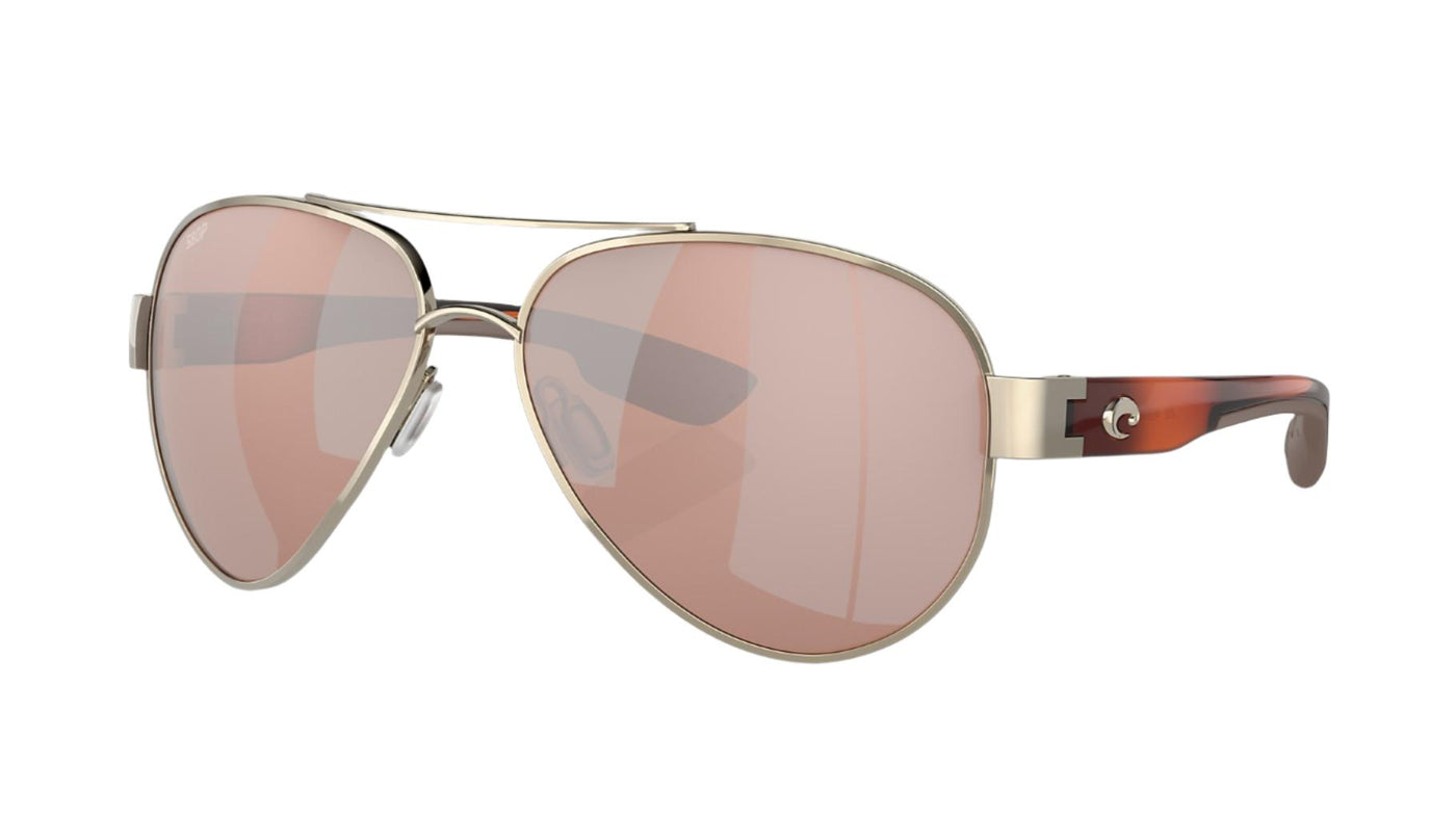 Costa South Point-Sunglasses-Rose Gold-Copper Silver Mirror Polarized-Polycarbonate