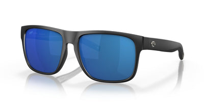 Costa Spearo-Sunglasses-Matte Black-Blue Mirror Polarized-Polycarbonate