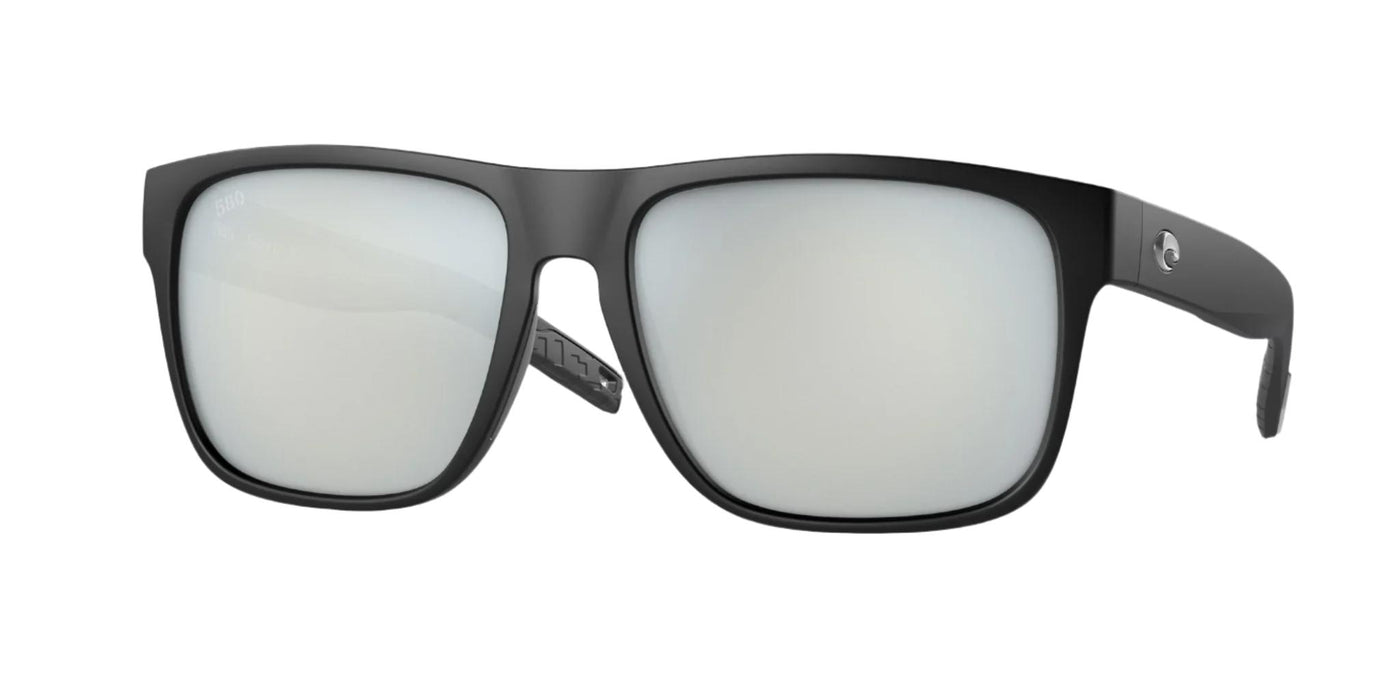 Costa Spearo XL-Sunglasses-Matte Black-Gray Silver Mirror Polarized-Glass