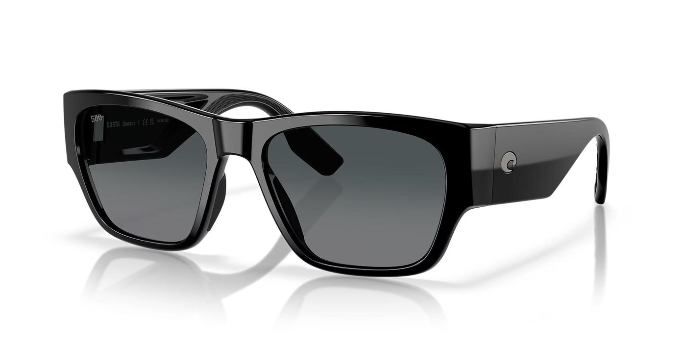 Costa Suenos-Sunglasses-Black-Grey Gradient Polarized-Glass