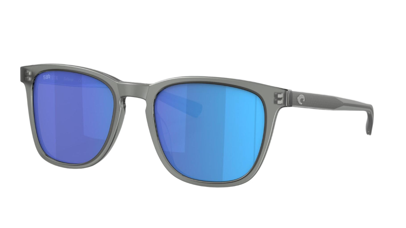 Costa Sullivan-Sunglasses-Matte Grey-Blue Mirror Polarized-580 Glass