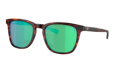 Costa Sullivan-Sunglasses-Matte Tortoise-Green Mirror Polarized-580 Glass