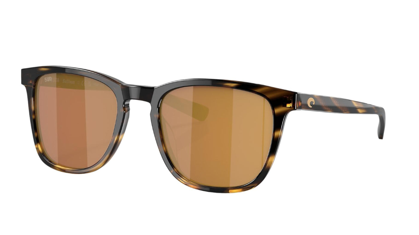 Costa Sullivan-Sunglasses-Tortoise-Gold Mirror Polarized-580 Glass