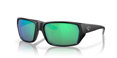 Costa Tailfin-Sunglasses-Matte Black-Green Mirror Polarized-Glass