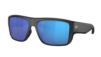 Costa Taxman-Sunglasses-Matte Black-Blue Mirror Polarized-Glass
