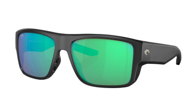 Costa Taxman-Sunglasses-Matte Black-Green Mirror Polarized-Glass